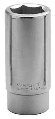 Wright Tool 3/4" Dr. Deep Sockets, 3/4 in Drive, 1 7/16 in, 6 Points, 6546