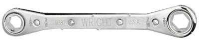 Wright Tool 12 Point Ratcheting Box Wrench, 3/8-in x 7/16-in, 5-1/2-in L, 9382