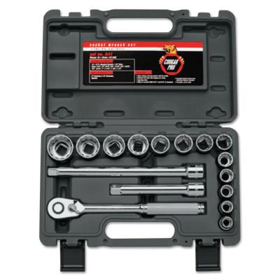 Wright Tool 16 Piece Cougar Pro Socket Set, 1/2 in, 12 Point, A41