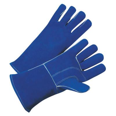 ORS Nasco 7344 Leather Welding Gloves, Leather, Large, Blue, 3030