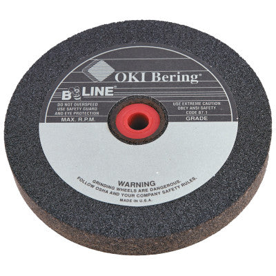 B-Line Straight Resinoid Wheel, 6 in dia, 3/4 in Thick, 1 in Arbor, Fine Grit, T1, 6341F