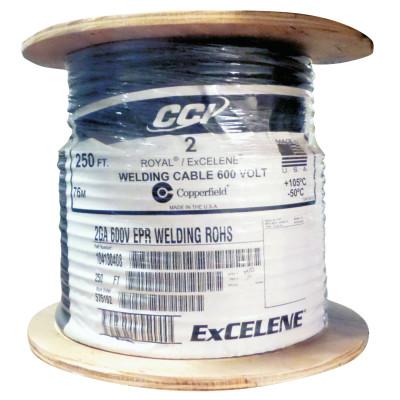 ORS Nasco Welding Cable, 6 AWG, 100 ft, Black, 6x100