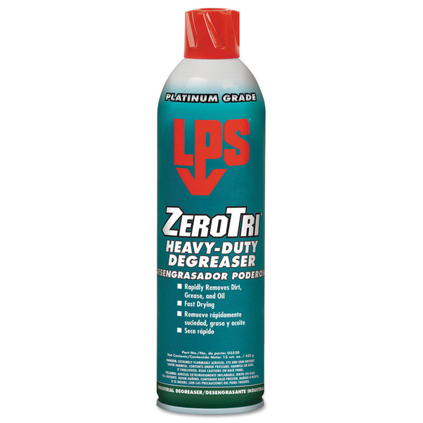 LPS ZeroTri Heavy-Duty Degreaser - 15 Oz Aerosol Can (Case of 12) - AMMC