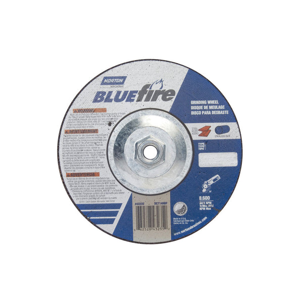 Norton BlueFire Depressed Center Wheels (Box of 10 or 25) - AMMC