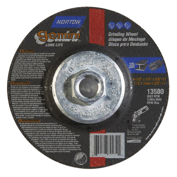 Norton Gemini Type 27 4-1/2" Cut-Off Wheels (Box of 25) - AMMC