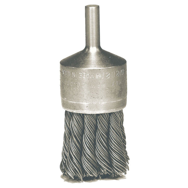 Weiler Hollow-End Knot Wire End Brushes - Various Sizes - AMMC