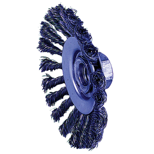 Weiler Knot Wire Bevel Wheels - 4" or 4-1/2" - AMMC