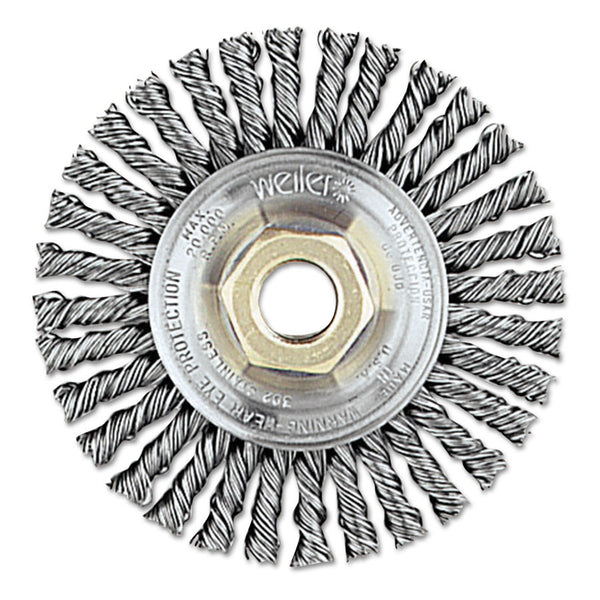 Weiler Roughneck Stringer Bead 4" Twist Knot Wire Wheel - AMMC